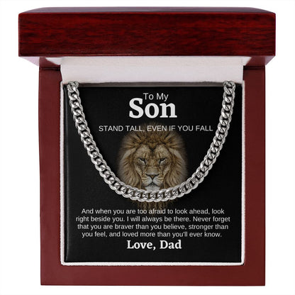 Son Lion Stand Tall Cuban Link Chain