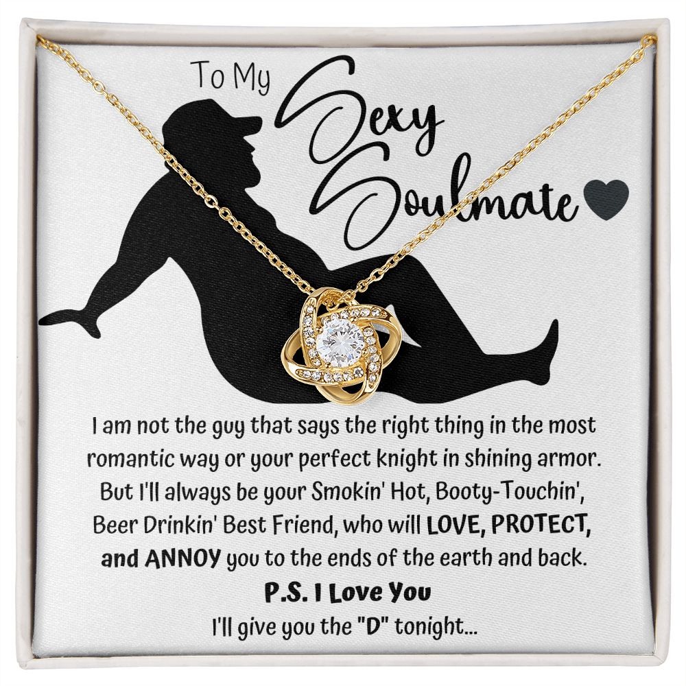 The "D" Sexy Soulmate Love Knot Necklace