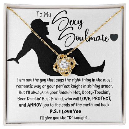 The "D" Sexy Soulmate Love Knot Necklace