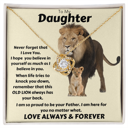 Daughter & OLD LION / Love Knot Necklace