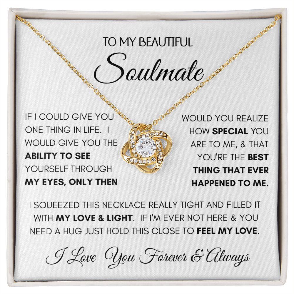 Beautiful Soulmate Special Love Knot Necklace