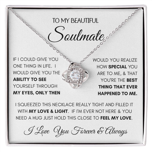 Beautiful Soulmate Special Love Knot Necklace