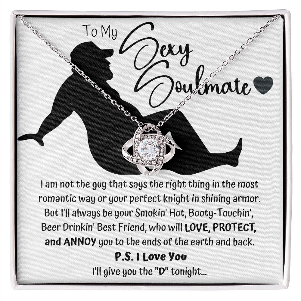 The "D" Sexy Soulmate Love Knot Necklace