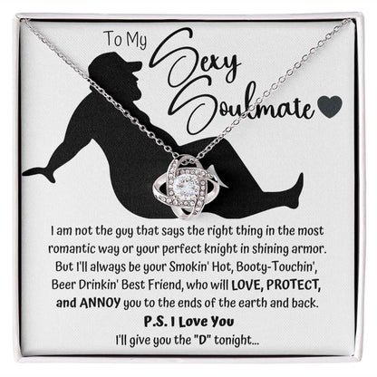 The "D" Sexy Soulmate Love Knot Necklace