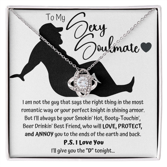 The "D" Sexy Soulmate Love Knot Necklace