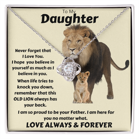 Daughter & OLD LION / Love Knot Necklace