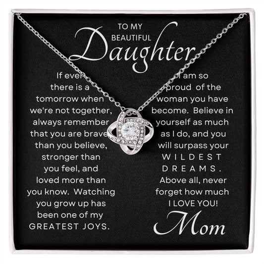 Daughter Greatest Joy Love Knot BLK