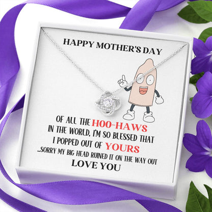 Mother's Day Your Hoo-Haw Love Knot Necklace