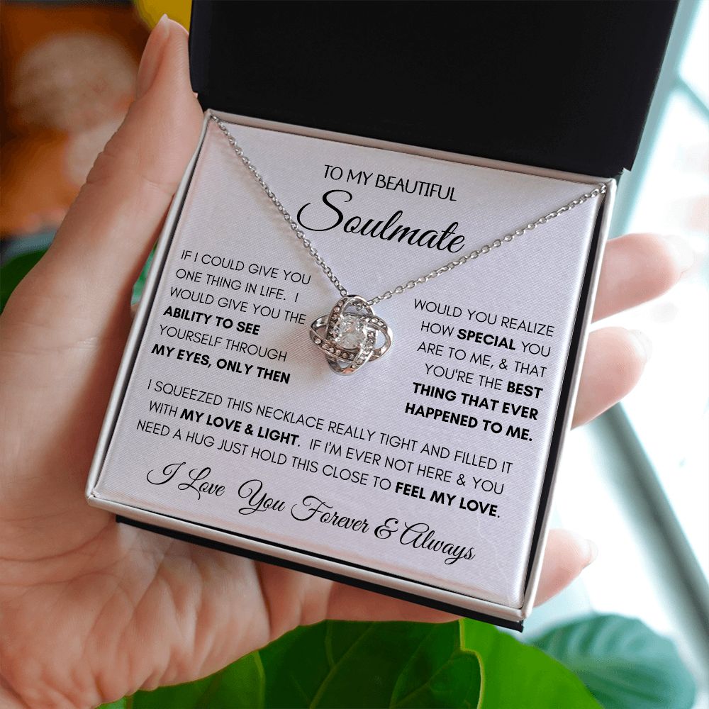 Beautiful Soulmate Special Love Knot Necklace