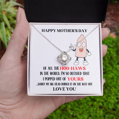 Mother's Day Your Hoo-Haw Love Knot Necklace