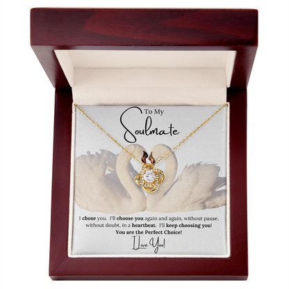 LOVE KNOT NECKLACE CHOICE For HER