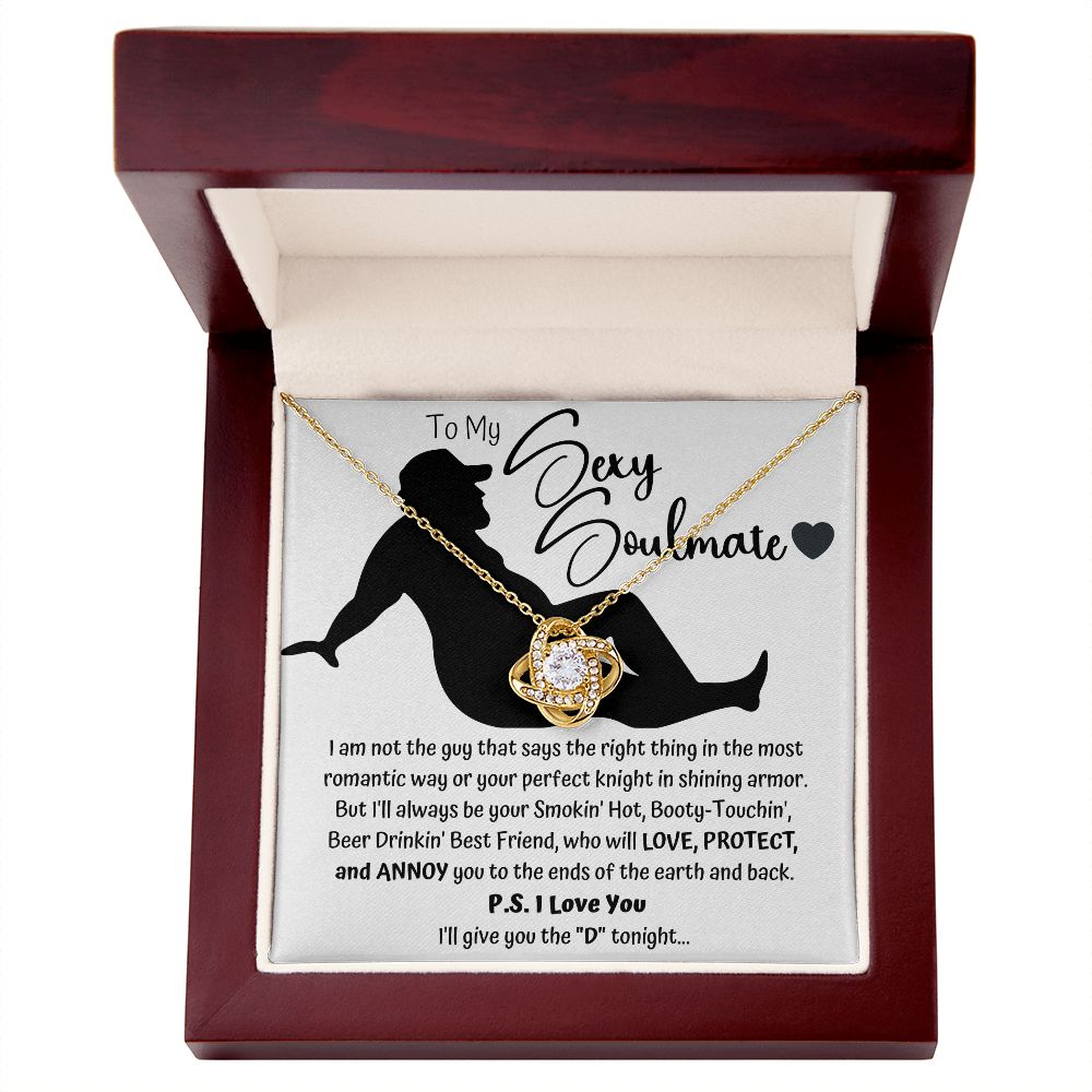 The "D" Sexy Soulmate Love Knot Necklace