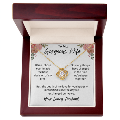Gorgeous Wife / Love Knot Necklace