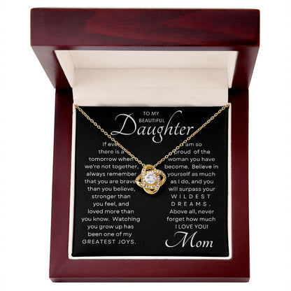Daughter Greatest Joy Love Knot BLK