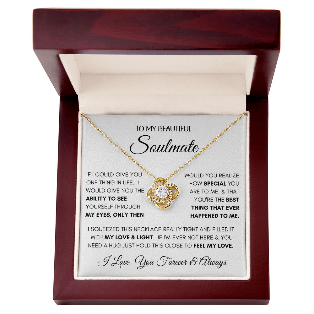 Beautiful Soulmate Special Love Knot Necklace