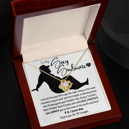 The "D" Sexy Soulmate Love Knot Necklace