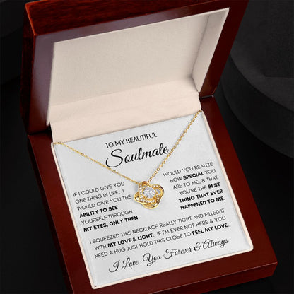 Beautiful Soulmate Special Love Knot Necklace
