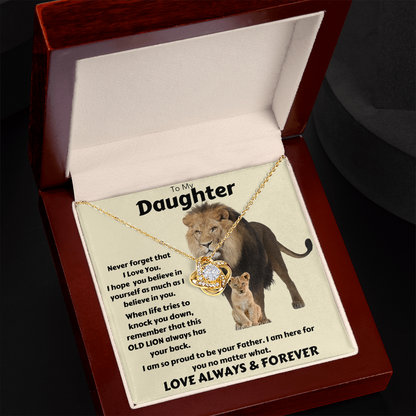 Daughter & OLD LION / Love Knot Necklace