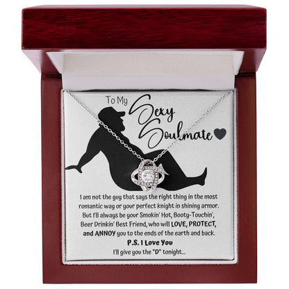 The "D" Sexy Soulmate Love Knot Necklace