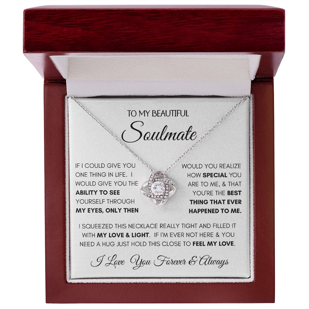 Beautiful Soulmate Special Love Knot Necklace