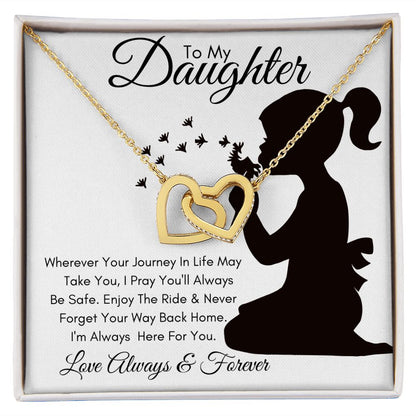Daughter Journey / Interlocking Hearts Necklace