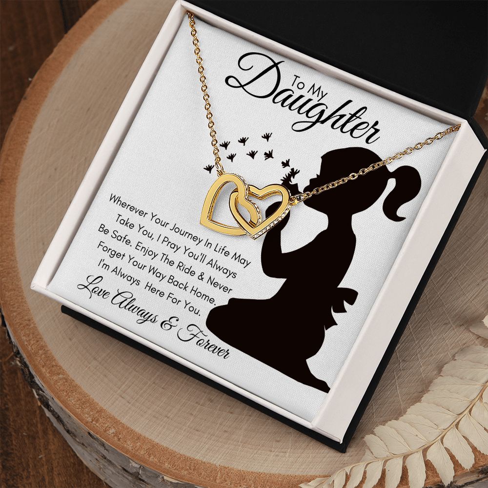 Daughter Journey / Interlocking Hearts Necklace