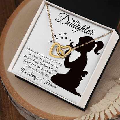 Daughter Journey / Interlocking Hearts Necklace