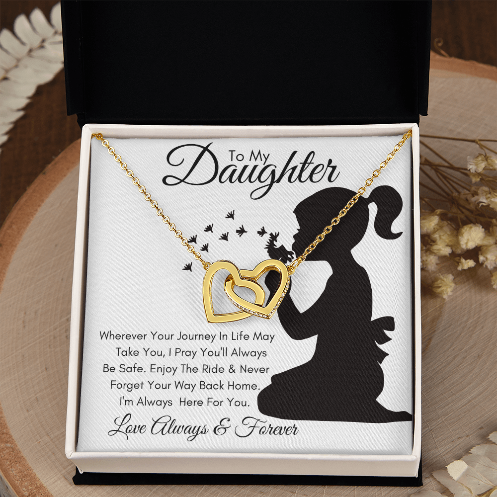 Daughter Journey / Interlocking Hearts Necklace