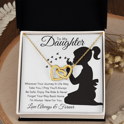 Daughter Journey / Interlocking Hearts Necklace