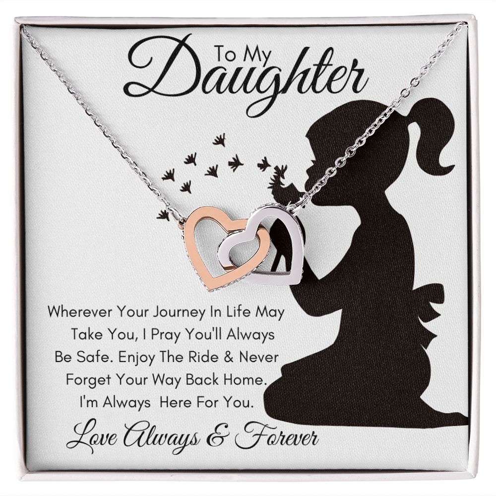 Daughter Journey / Interlocking Hearts Necklace