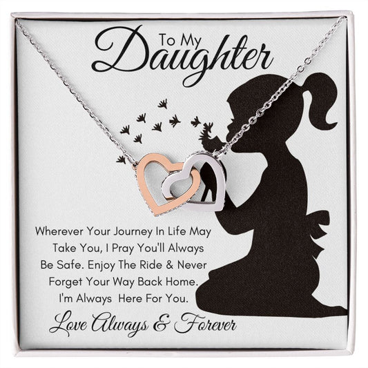 Daughter Journey / Interlocking Hearts Necklace