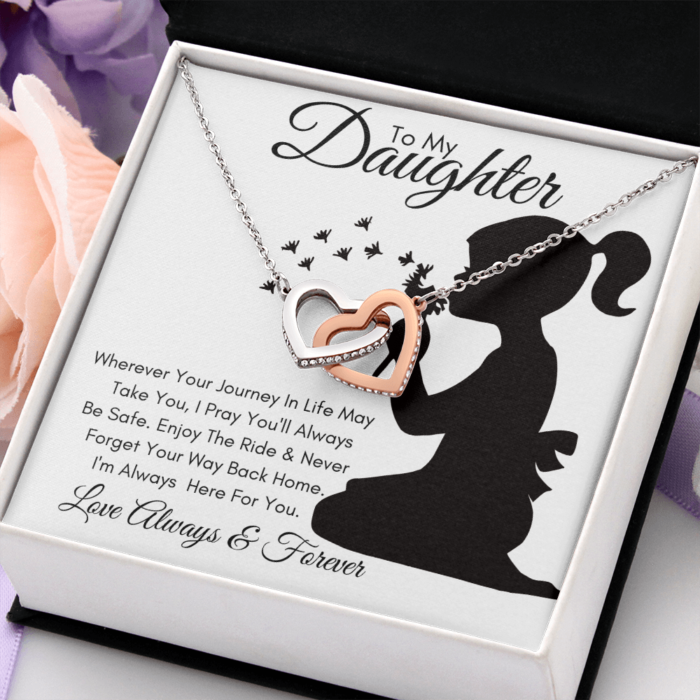 Daughter Journey / Interlocking Hearts Necklace