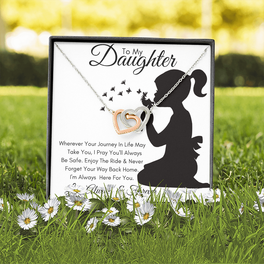 Daughter Journey / Interlocking Hearts Necklace