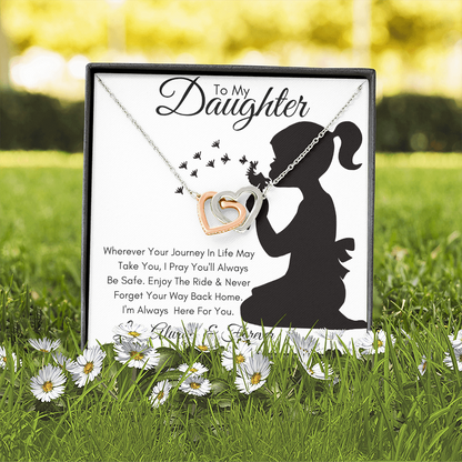 Daughter Journey / Interlocking Hearts Necklace