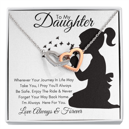 Daughter Journey / Interlocking Hearts Necklace