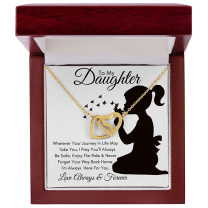 Daughter Journey / Interlocking Hearts Necklace