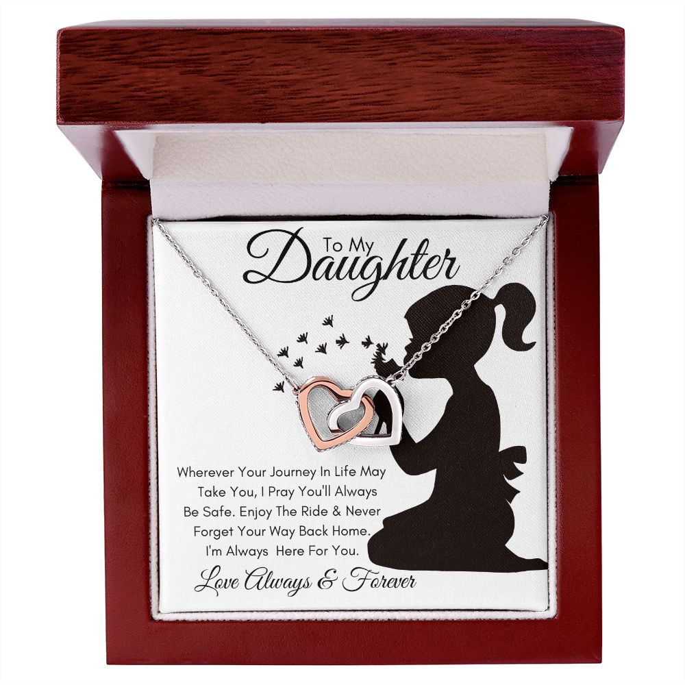 Daughter Journey / Interlocking Hearts Necklace