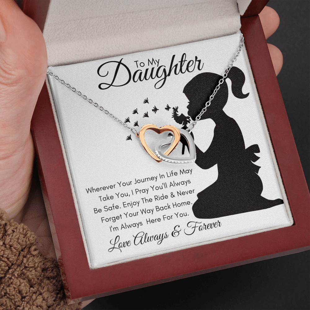 Daughter Journey / Interlocking Hearts Necklace