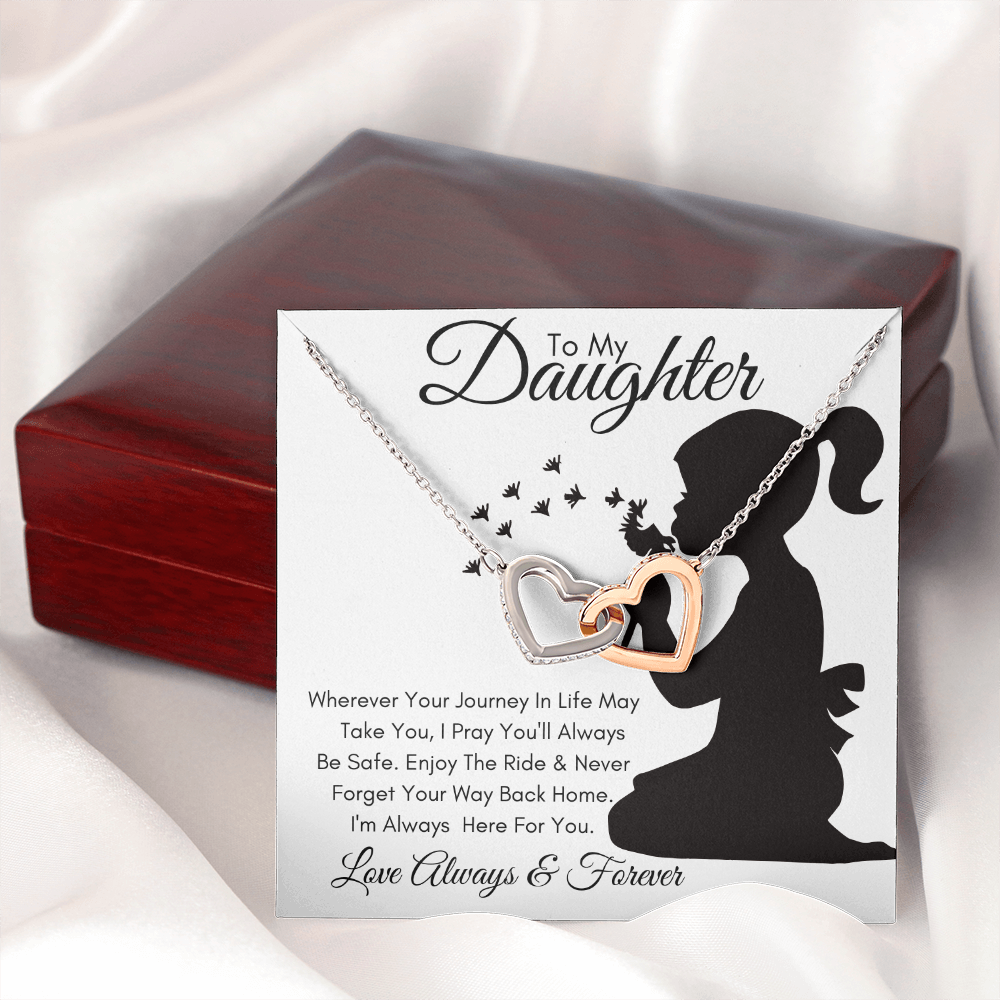 Daughter Journey / Interlocking Hearts Necklace