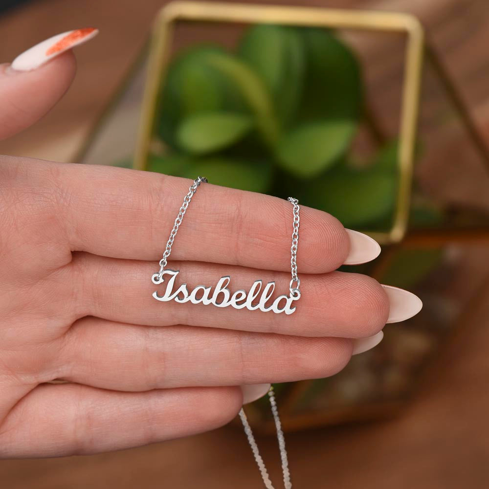 Daughter Beauty Dad Lion Custom Name Necklace