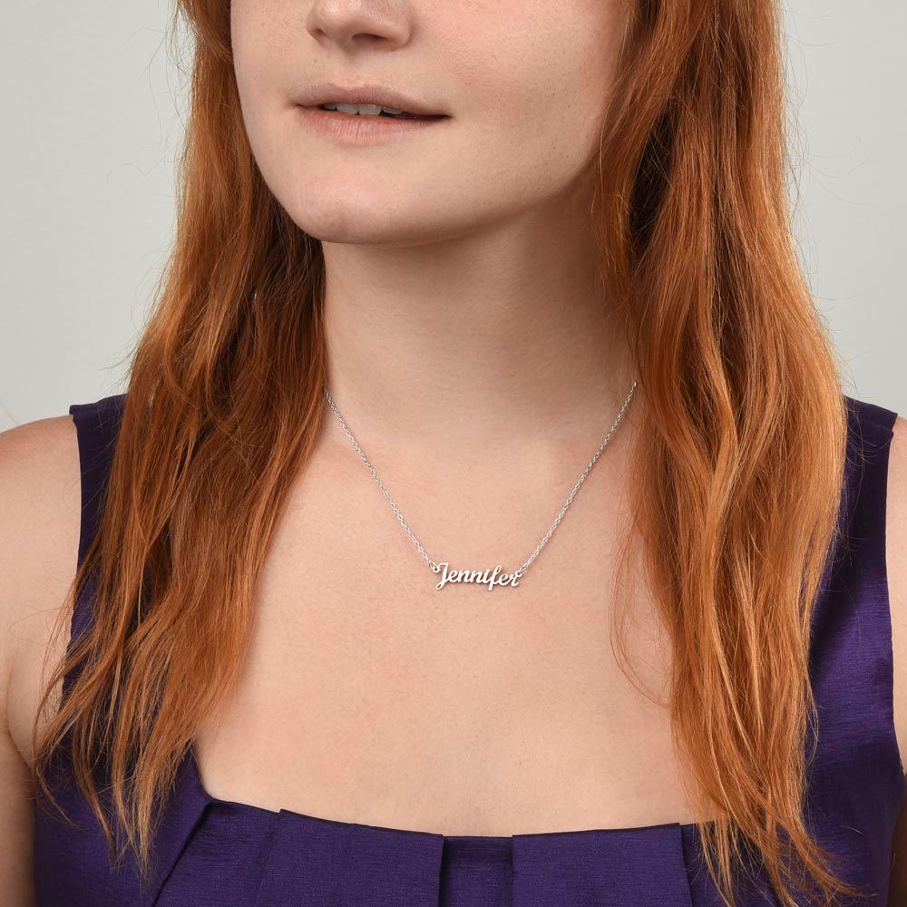 Daughter Old Lion Custom Name Necklace