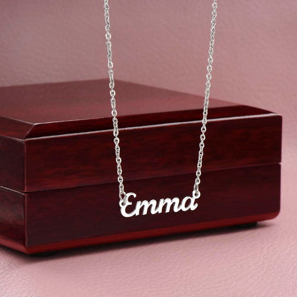 Best Friend Gold XMAS Tree Custom Name Necklace