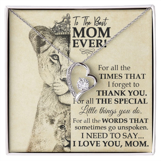 Best Mom Lioness Forever Love Necklace