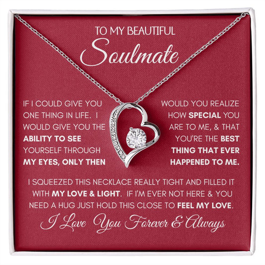 Beautiful Soulmate Special Red Forever Love Necklace