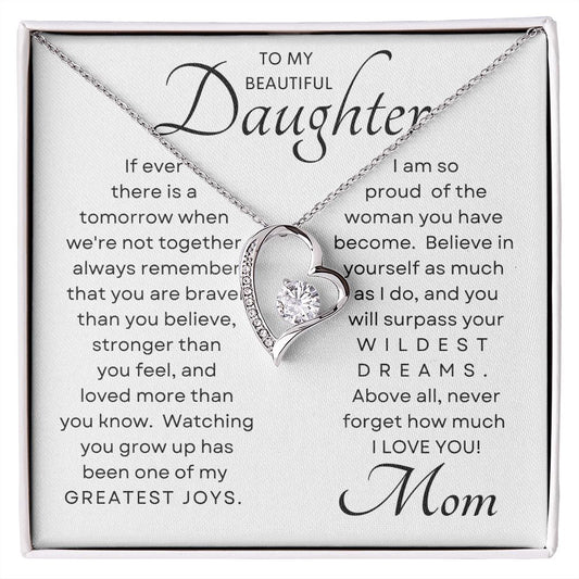Daughter Greatest Joy Forever Love Necklace