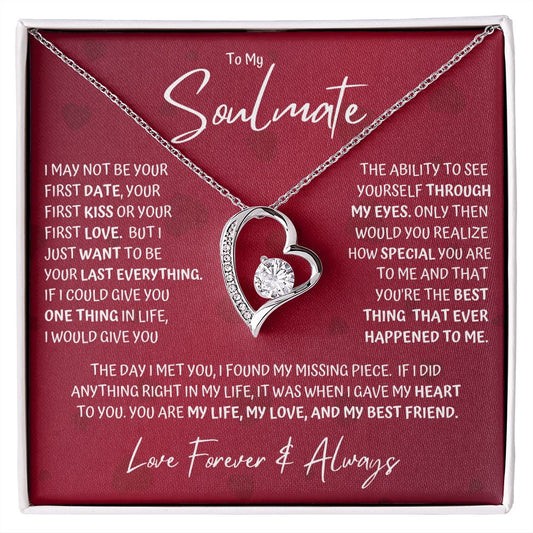 Soulmate Last Red Hearts Forever Love Necklace