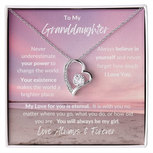 Granddaughter Eternal / Forever Love Necklace