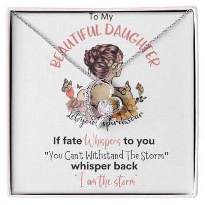 Beautiful Daughter Storm Forever Love Necklace