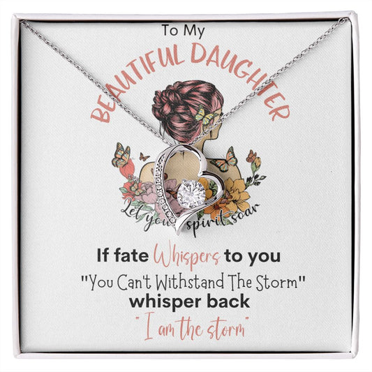Beautiful Daughter Storm Forever Love Necklace