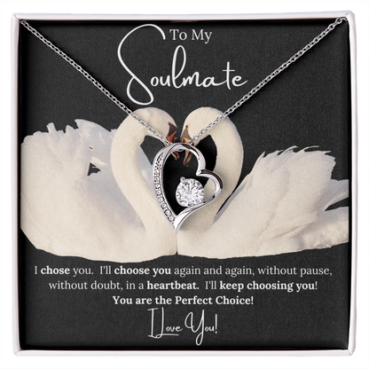 Forever Love Necklace Choice For her BLK